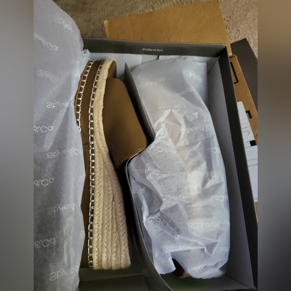 Style & Co. Brown Espadrille Flats